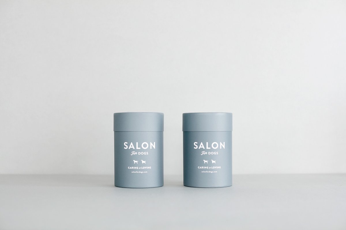 画像2: 【SALON FOR DOGS】 優しいタオル2枚セット　円筒ケース付き (2)