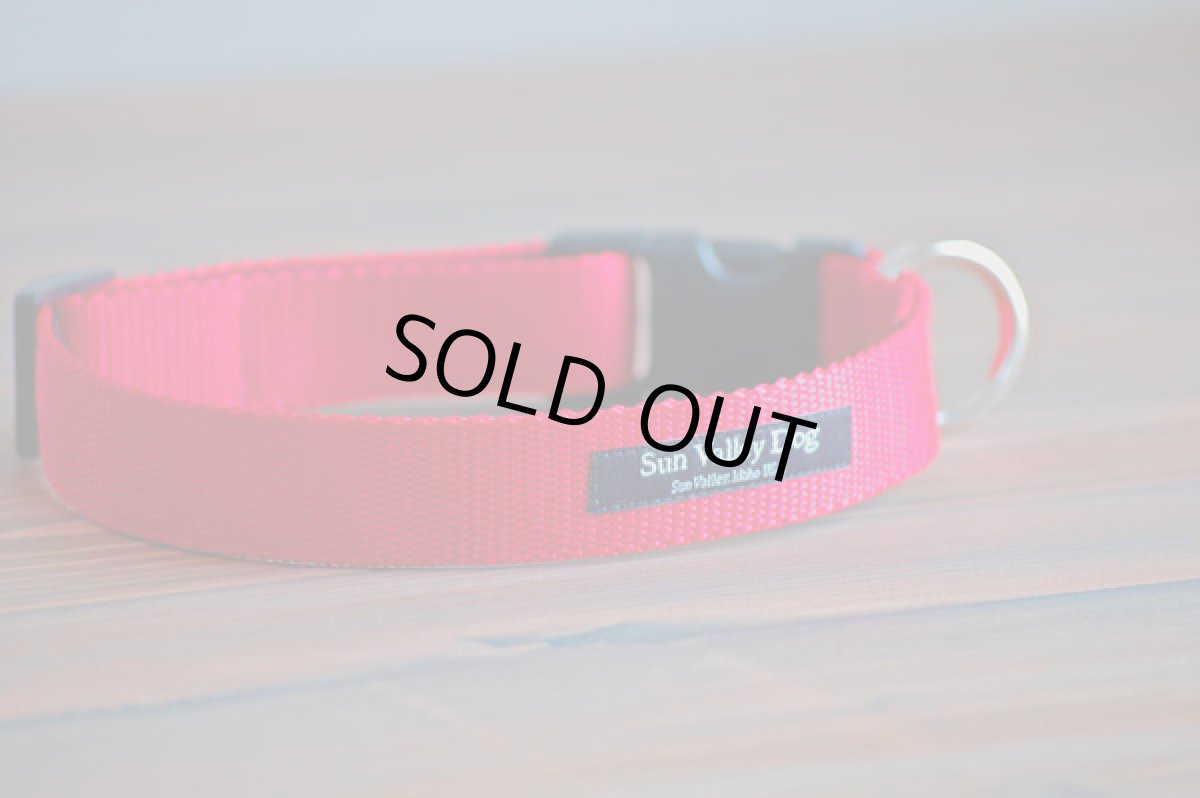 画像3: 【Sun　Valley】 New ウェブカラー首輪　Red (3)