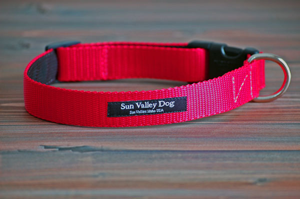 【Sun　Valley】 New ウェブカラー首輪　Red